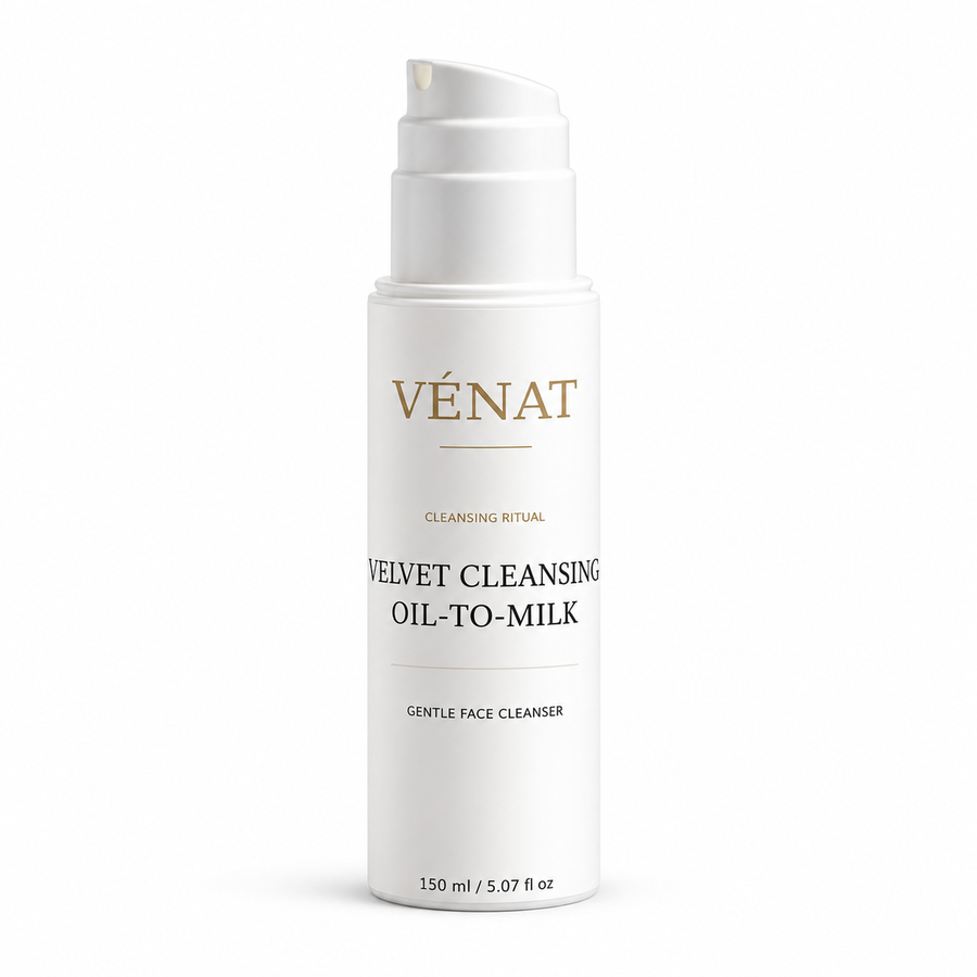 VÉNAT Velvet Cleansing Oil-to-Milk – mild ansiktsrengöring, 150 ml
