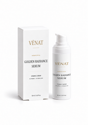 VÉNAT Golden Radiance Serum 30 ml – C-vitaminserum med 2 % vitamin C och 1 % ferulsyra, med förpackning